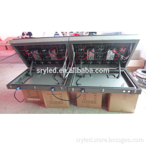 SRY 8years warranty led billboard slogans p10 double sided led tv screen led light box